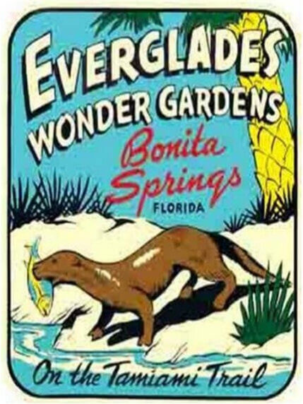 (image for) Florida Everglades Vintage Vacation Stickers